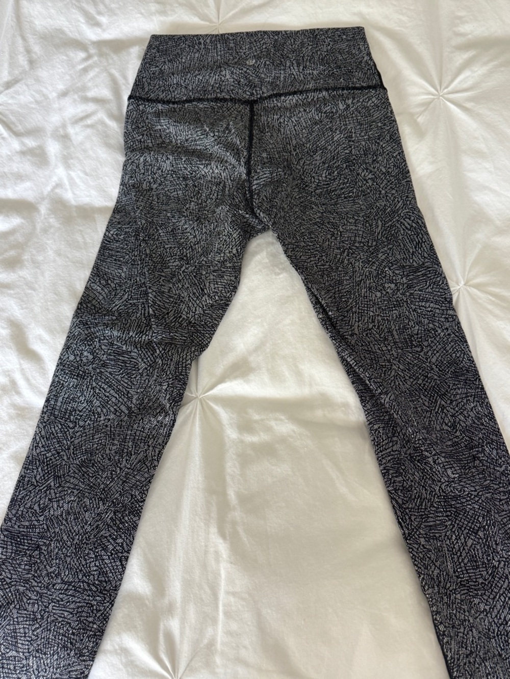 lululemon athletica Black & White Patterned High-Rise Leggings
